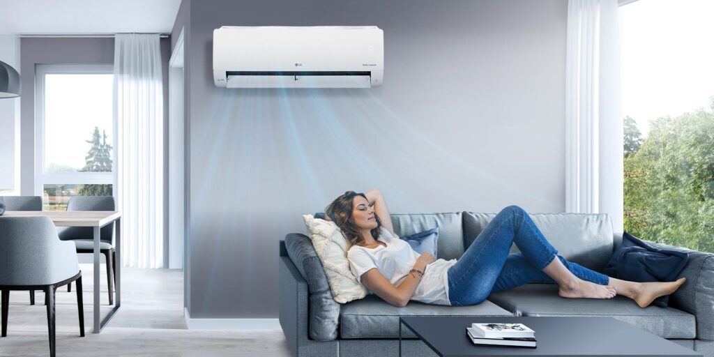 máy lạnh lg 1hp IFC09M1 vận hành êm ái